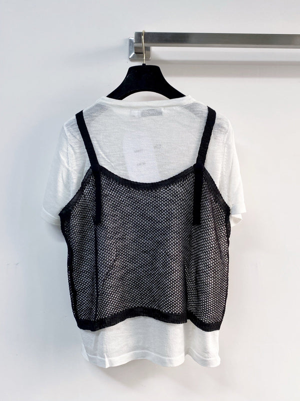 Dior Short-Sleeve T-Shirt White in Acrylic 203996
