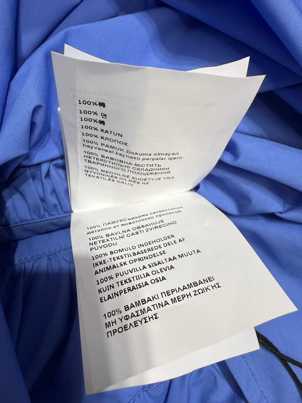 Miumiu Midi Skirt Blue in Cotton 207811