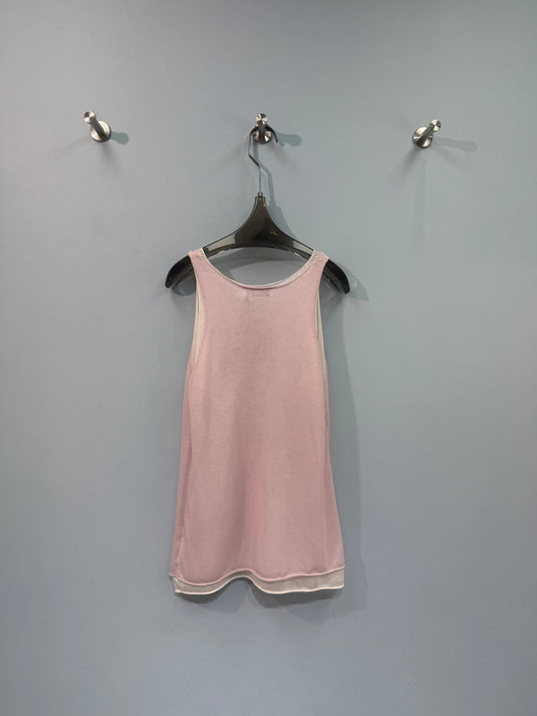 Miumiu Knitted Vest Pink in Silk 207752