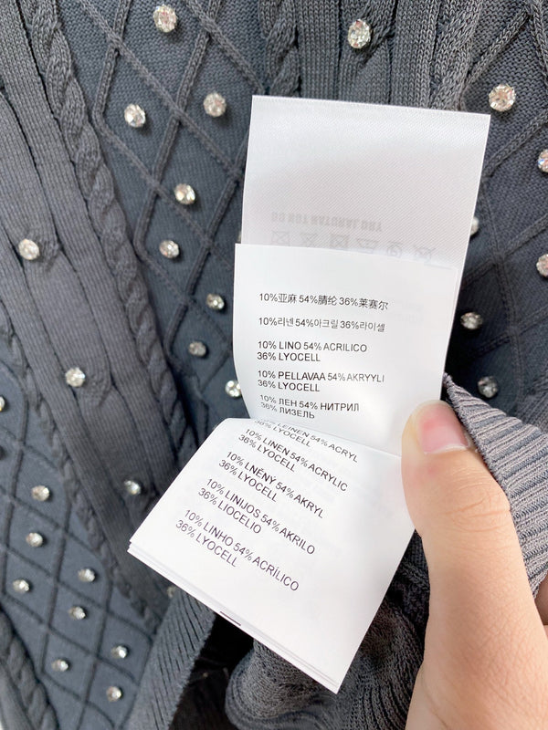 Miu Miu Short-Sleeve T-Shirt Gray in Acrylic 204090