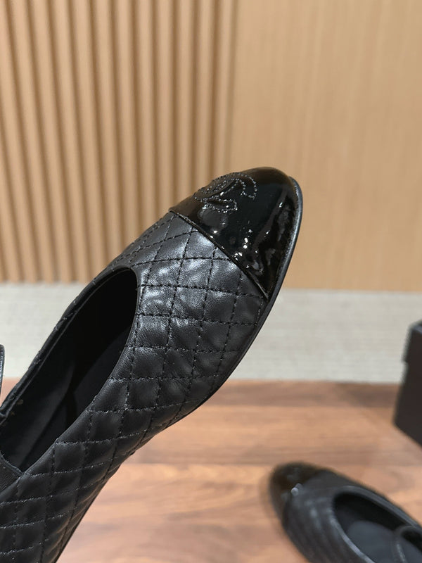 CC 26SS Quilted Mary Jane Black in Calfskin 692537