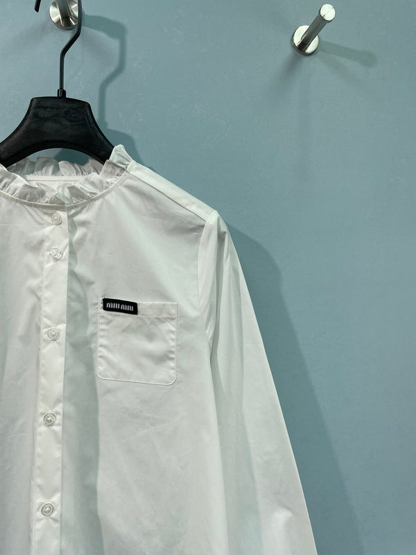 Miu Miu Shirt White in Cotton 218514