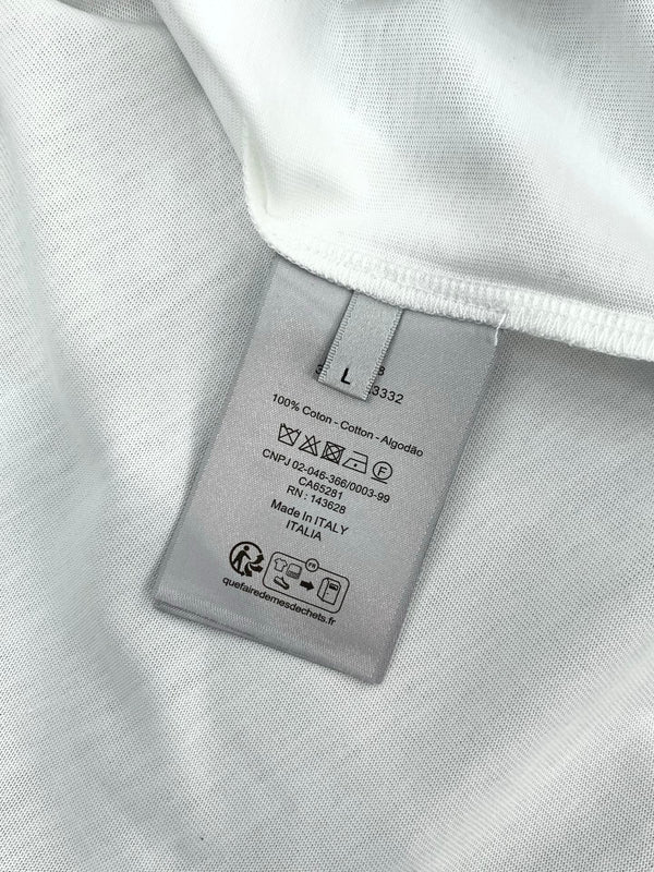 Dior Crew Neck Short-sleeved T-shirt White in Cotton 232885