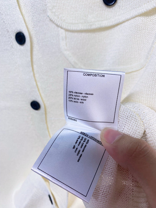 Chanel Vest Cream in Viscose 252203