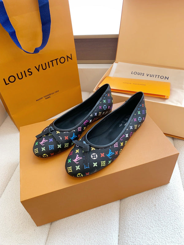 LV x TM Darling Ballerina Black in Cowhide 703033