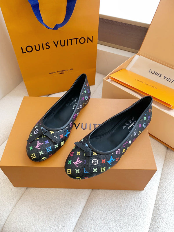 LV x TM Darling Ballerina Black in Cowhide 703033