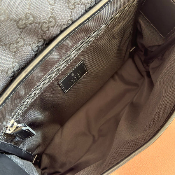 Gucci Canvas Small 25 Crossbody Bag Black in Canvas 284895
