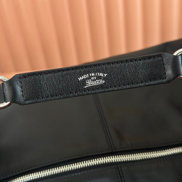 Gucci 26 Brera Large 45 Crossbody Bag Black in Lambskin 284978