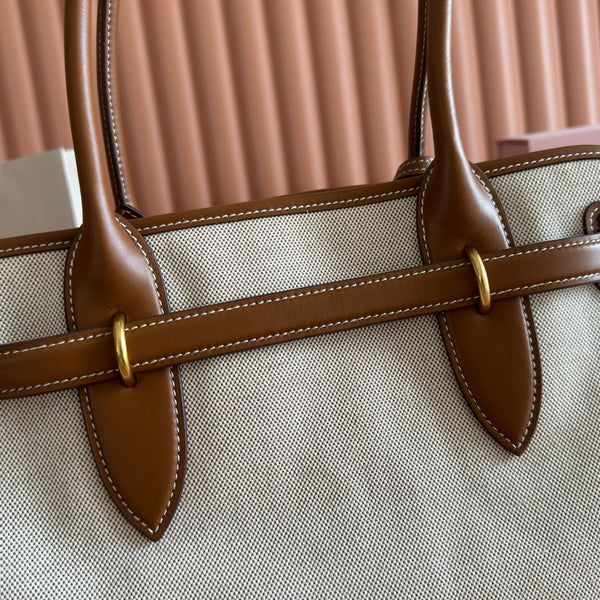 Miu Miu Aventure Handbag 44 Beige in Canvas 285306