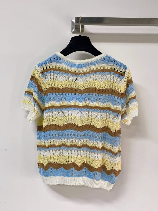Chanel Short-Sleeve T-Shirt Multiple Color in Nitrile Cotton 283202