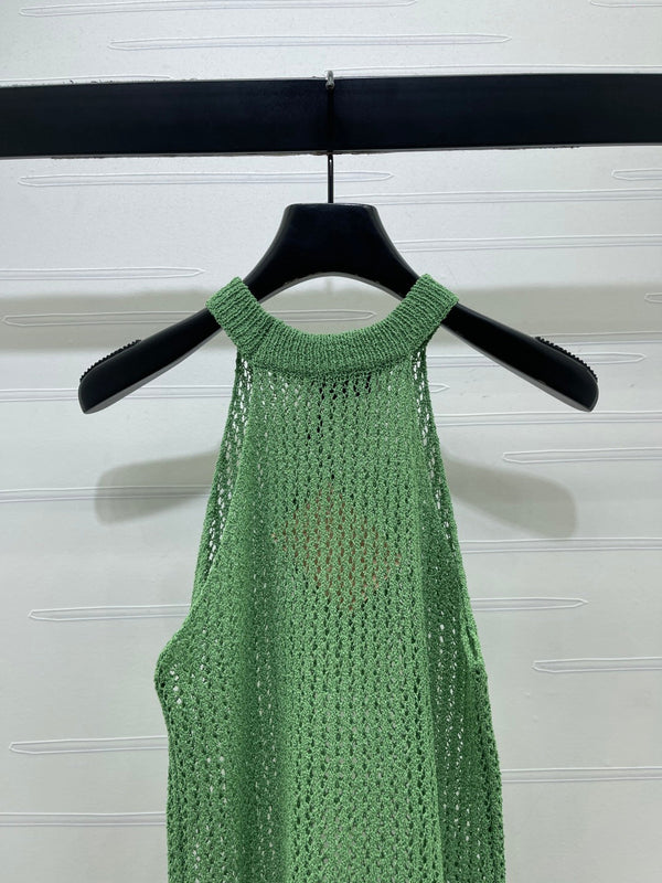 Miu Miu Mint green Halter-neck in Polyamide 373093