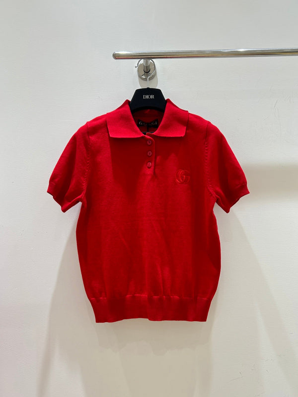Gucci Collared Short-sleeved T-shirt in Cotton 323198