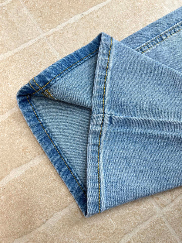 Loewe Embroidered Pocket Jeans Blue in Cotton 328340