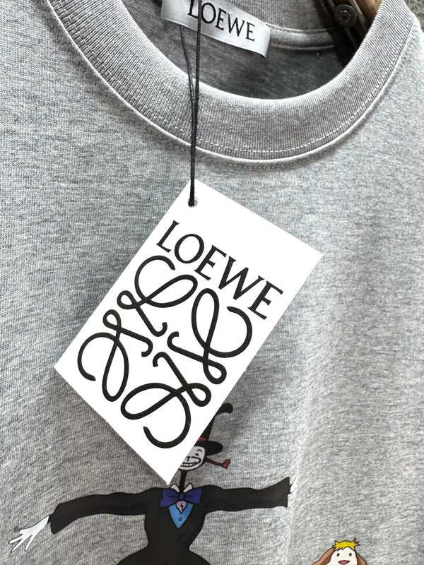 Loewe 26SS Short-sleeved T-shirt Light Gray in Cotton 326555