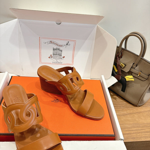 HM Sandal 60 Brown in Calfskin 743969