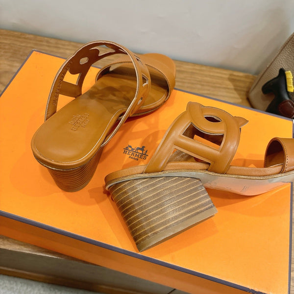 HM Sandal 60 Brown in Calfskin 743969