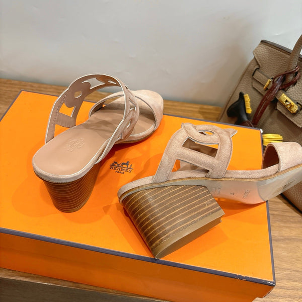 HM Sandal 60 Beige in Suede 743970