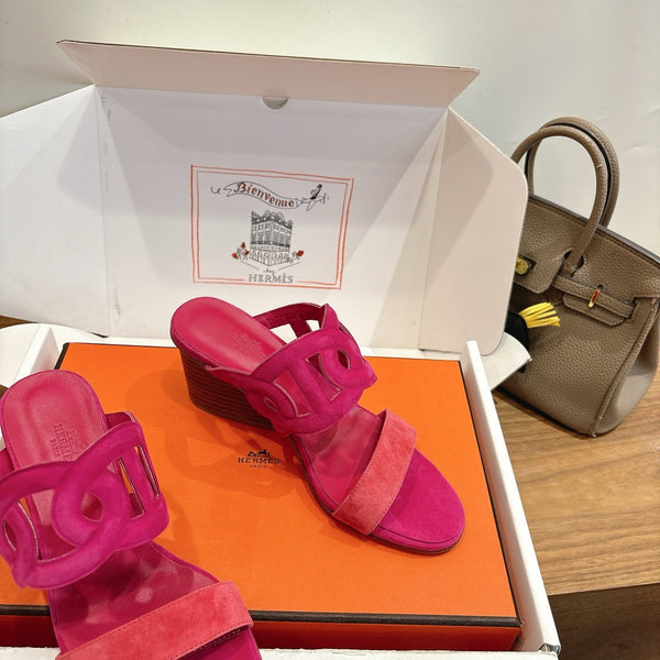 HM Sandal 60 Pink in Suede 743973