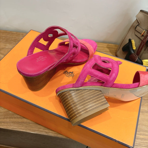 HM Sandal 60 Pink in Suede 743973