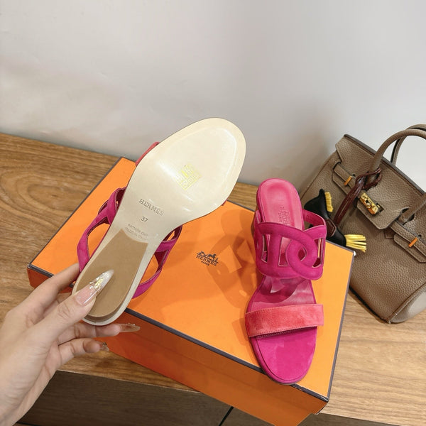 HM Sandal 60 Pink in Suede 743973