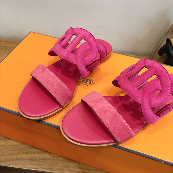 HM Sandal Pink in Suede 743982