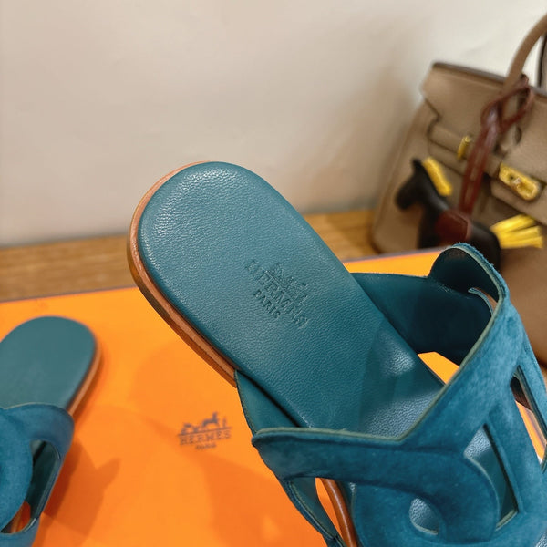 HM Sandal Deep teal in Suede 743983