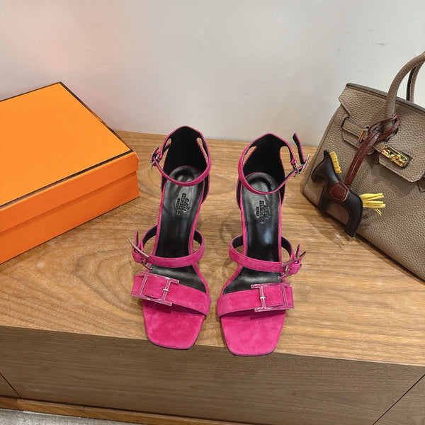 HM Liv Sandal 10.5 Pink in Deerskin 744076