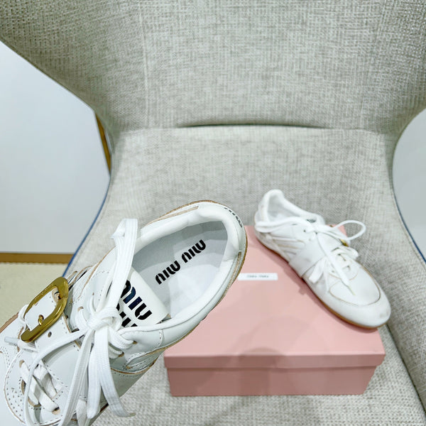 Miu 26 Sneaker White in Cowhide 747377