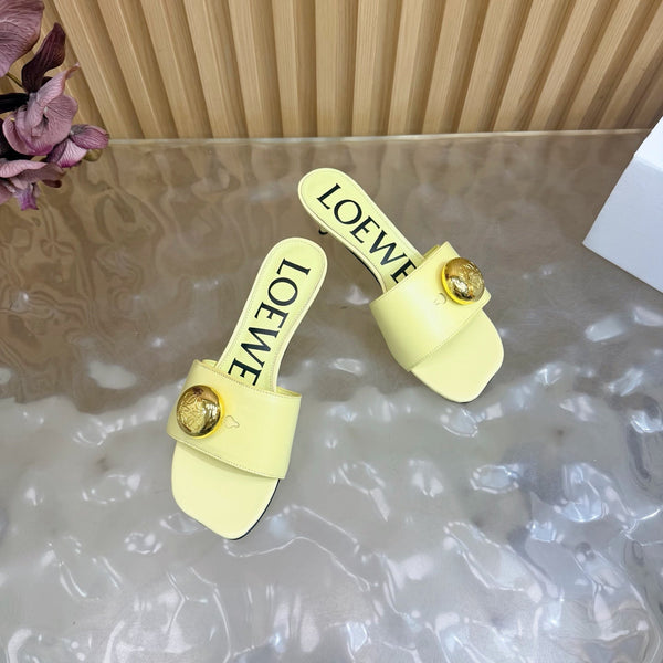 Loew 26 Sandal 45 Lemon Yellow in Cowhide 749384