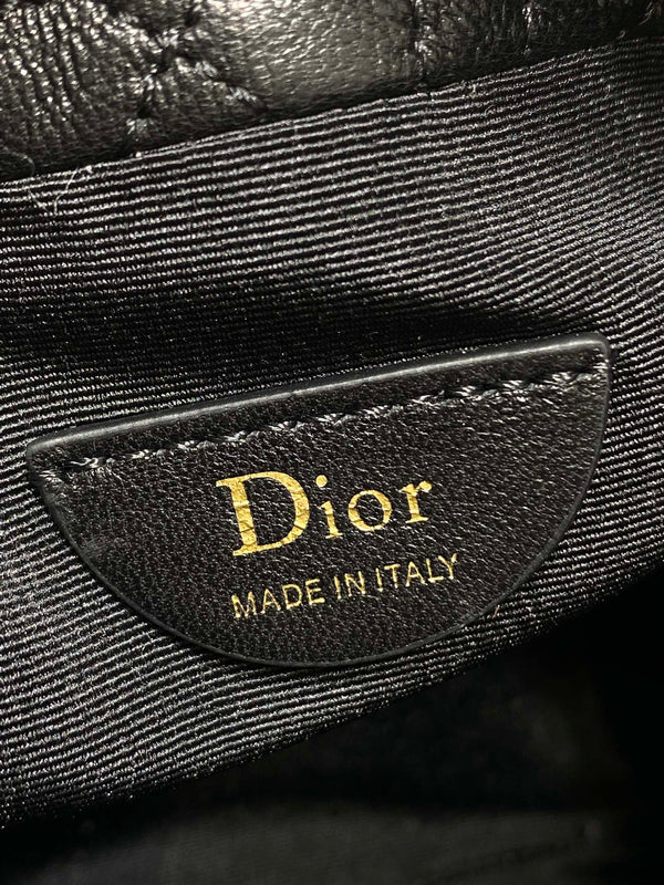 CD Dior Adiorable Bag 22cm Black in Quilted Leather 286641