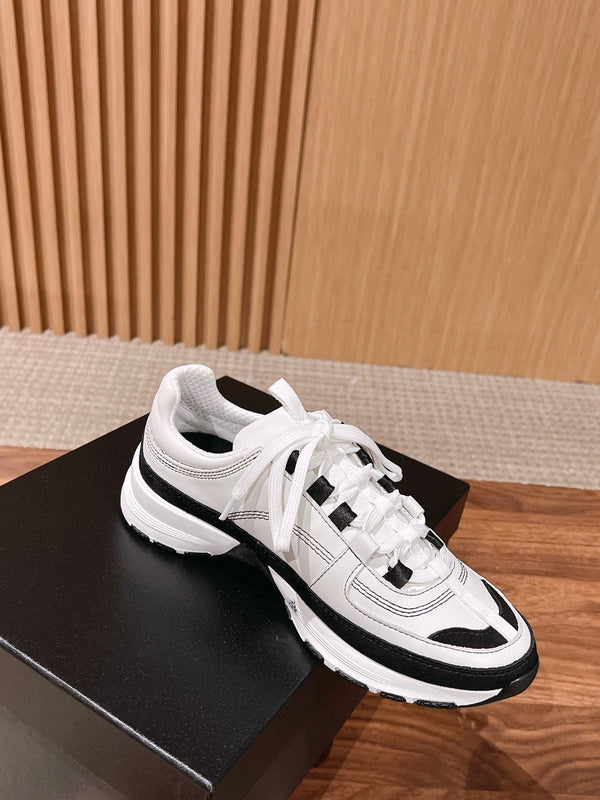 CC Sneaker Black White in Leather 753930