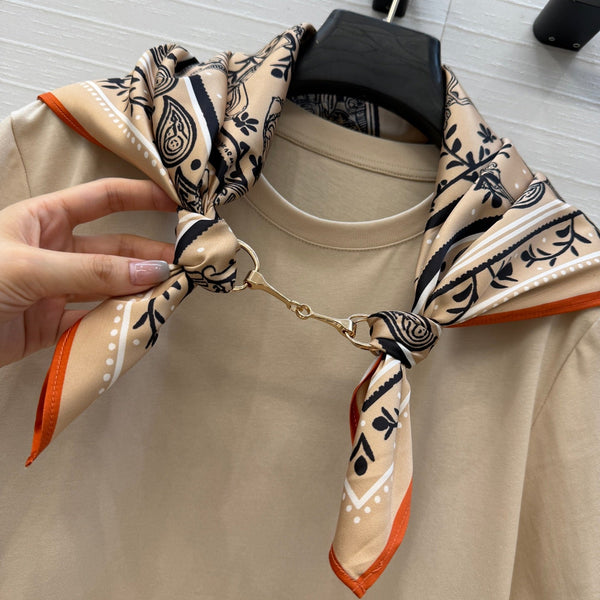HM T-shirt Beige in Cotton 381540