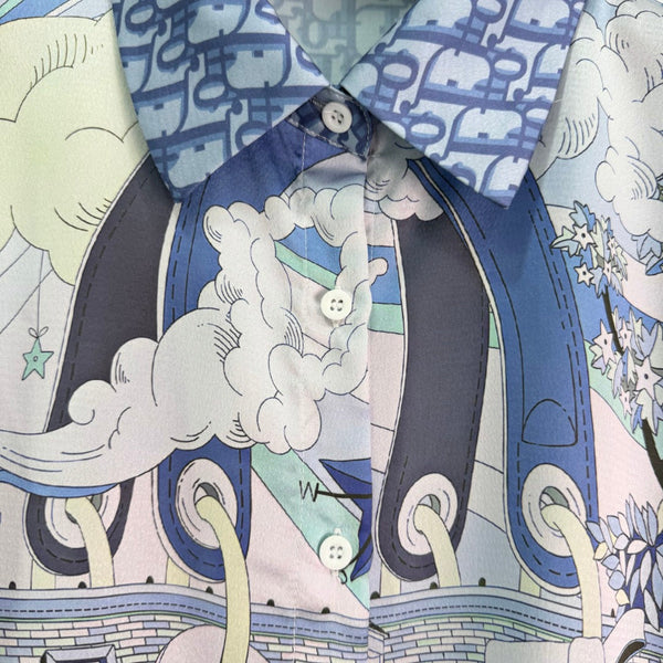 CD 26 Printed Shirt Blue in Polyester