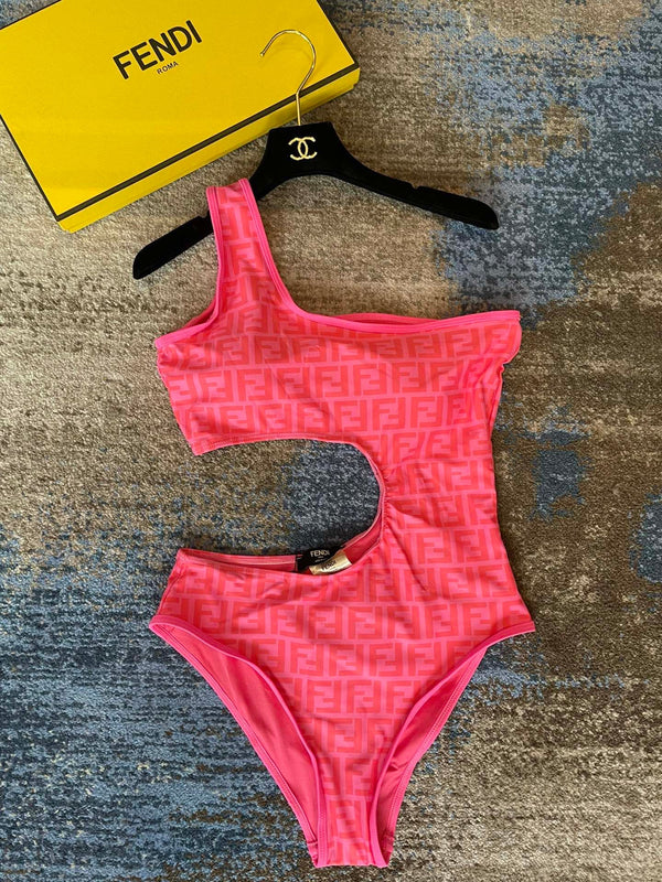 FF One-Piece Swimsuit Pink Polyamide 180526