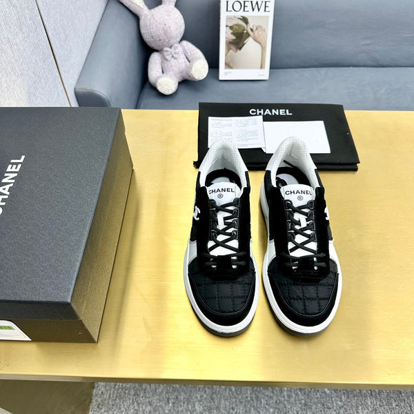 CC 26 Casual Panda Sneakers Black White in Nylon 815933