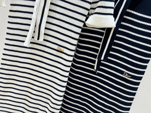 CD 2026 Stripes Knit Dress Cotton 479365
