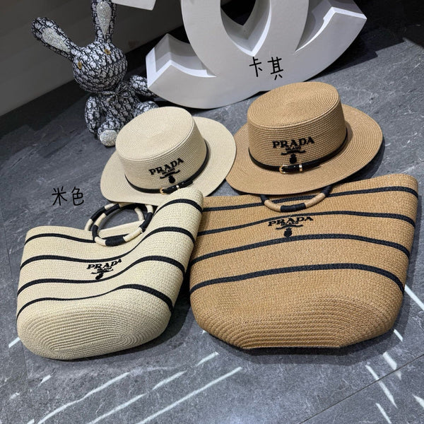 Prad Tote Bag & Hat Set Plant Grass 209744