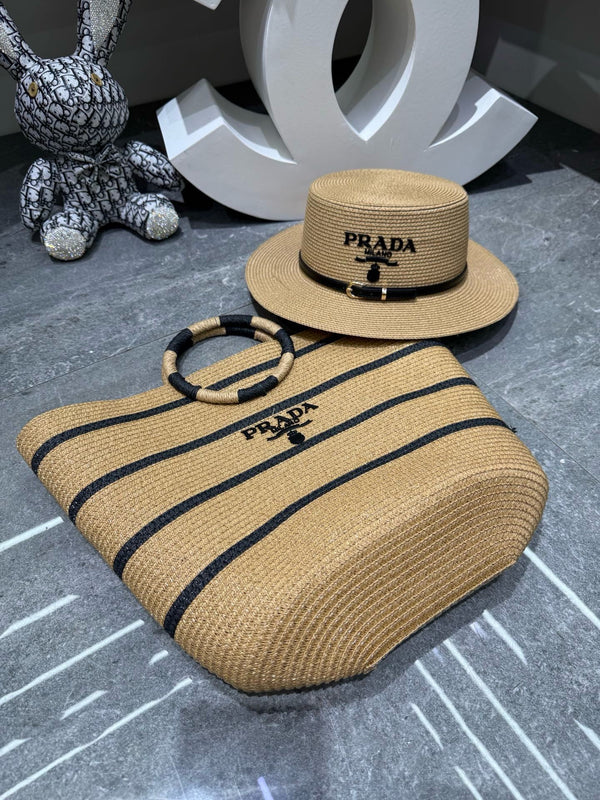 Prad Tote Bag & Hat Set Plant Grass 209744