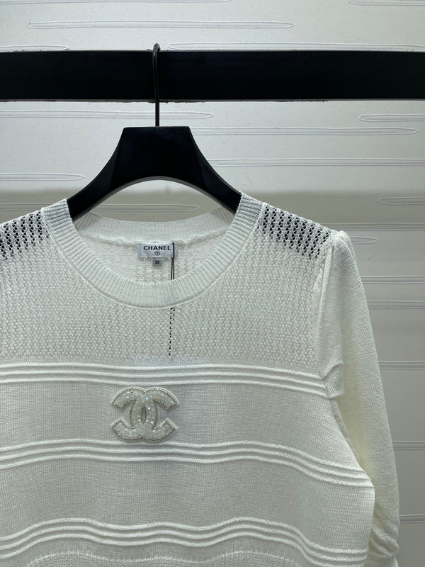 CC Logo Knit Top Acrylic 392578