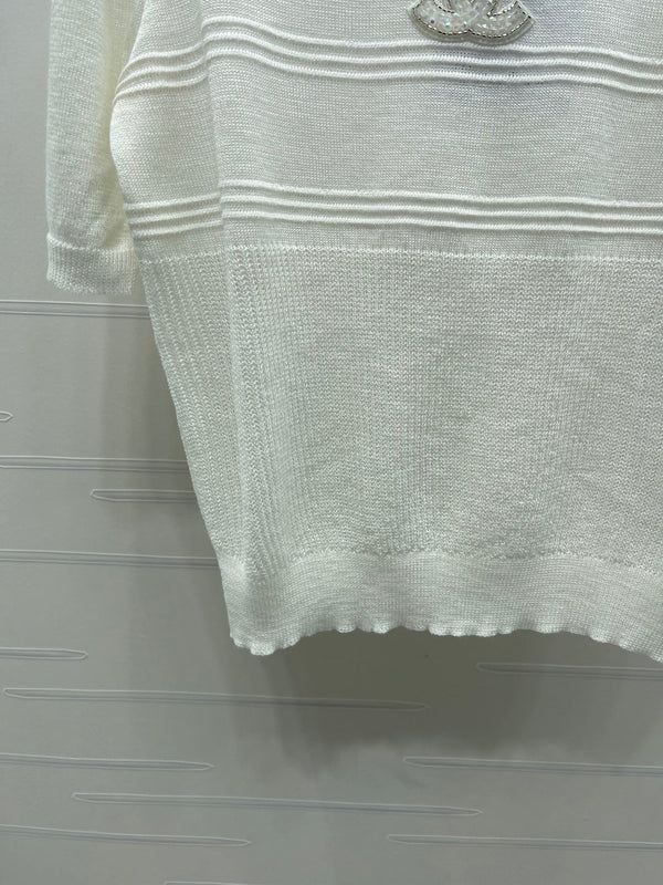 CC Logo Knit Top Acrylic 392578