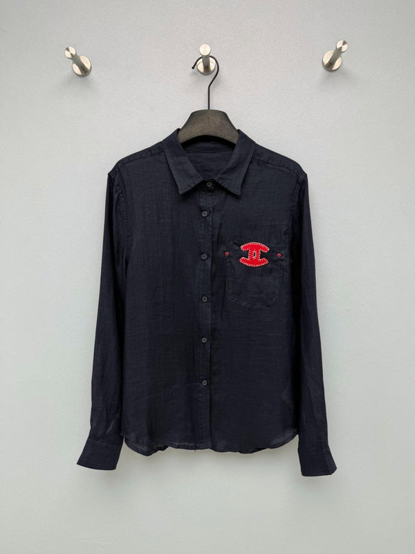 CC 2026 Double C Embroidery Shirt Linen 392370