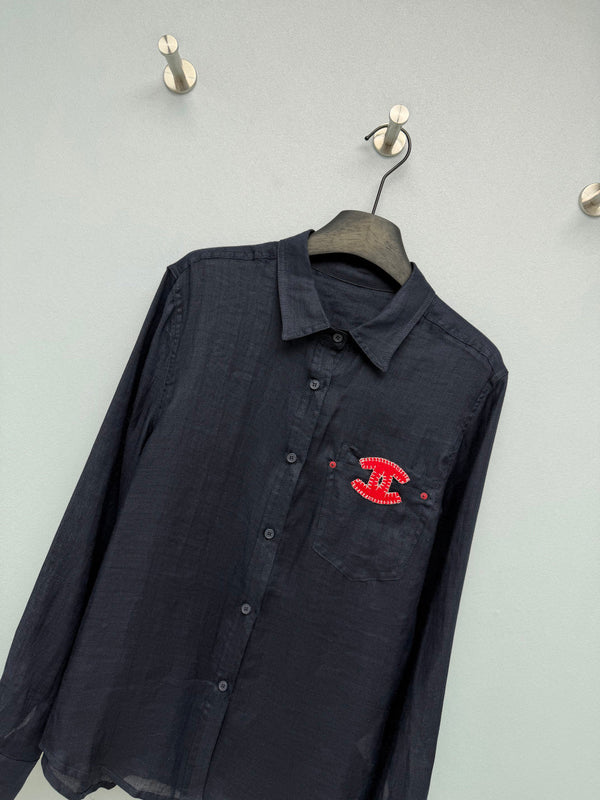 CC 2026 Double C Embroidery Shirt Linen 392370
