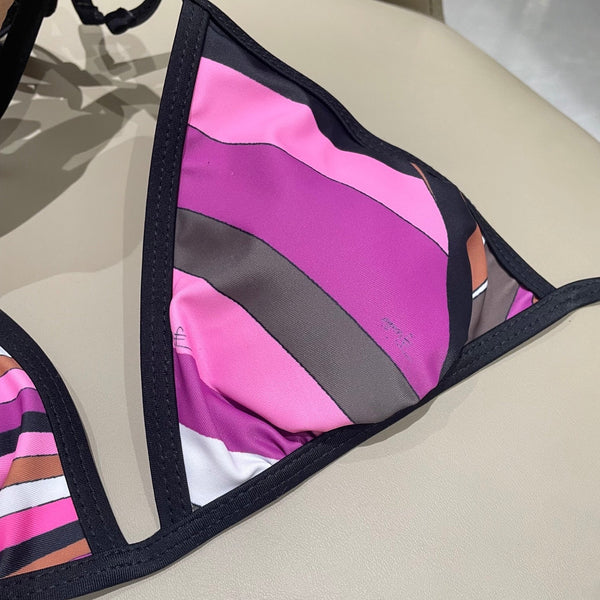 Pucci Printed Two-Piece Bikini Multicolor Cotton Blend 149641