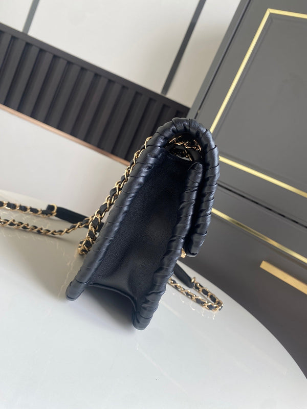 CC Flap Bag 15cm Black Lambskin