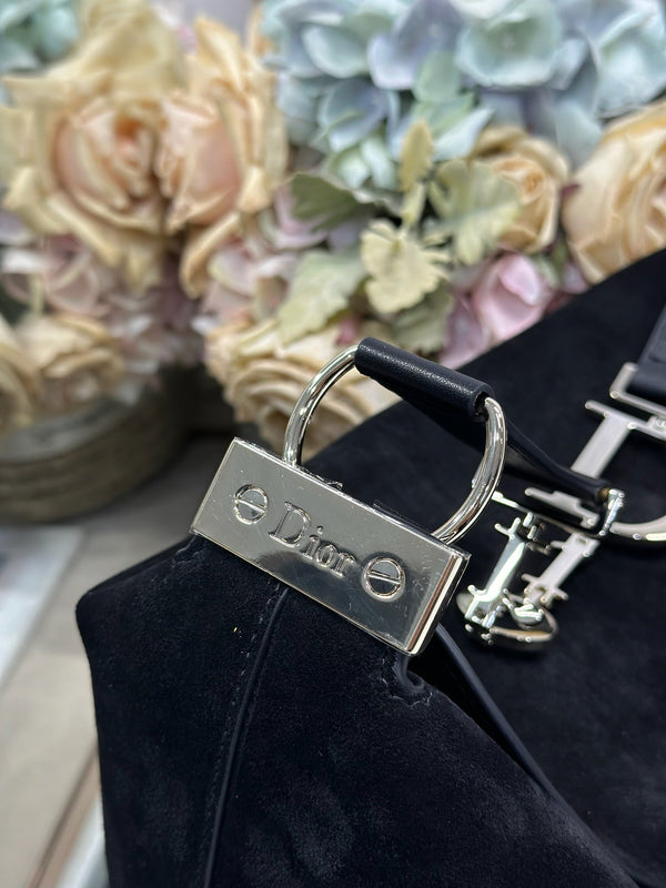 CD 2026 Bag Black 39cm Suede Leather 288377