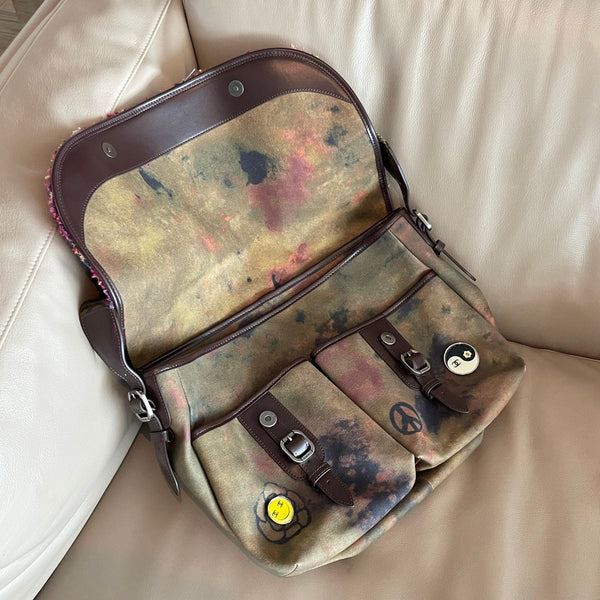 CC Graffiti Messenger Bag 42cm Multicolor Canvas