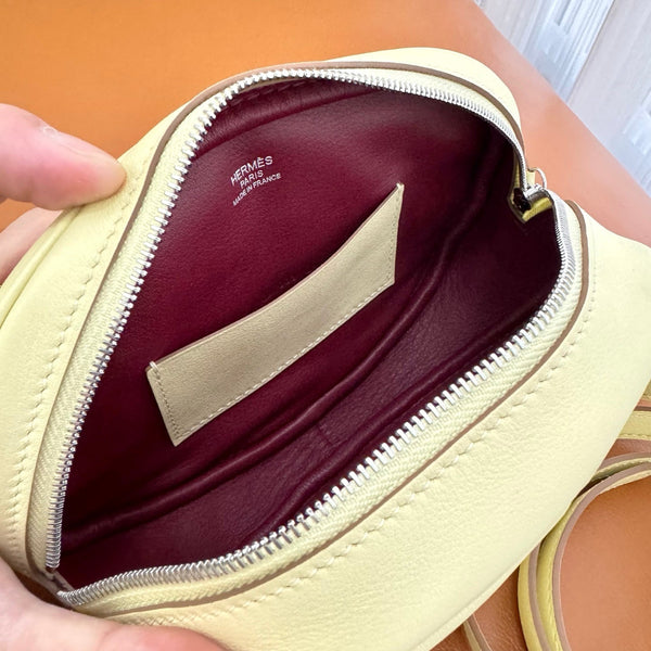 HM In-the-Loop Belt 19CM Bag Lemon Yellow Swift