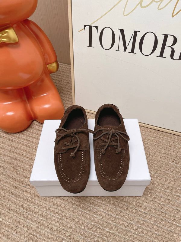 CE Adam Lace-Up Sneakers Dark Brown Suede Calfskin 951089