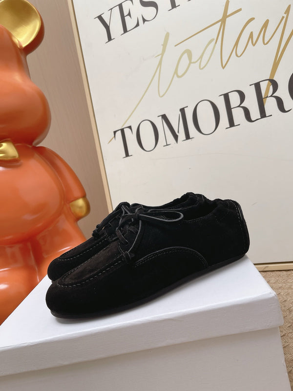 CE Adam Lace-Up Sneakers Black Suede Calfskin 951087