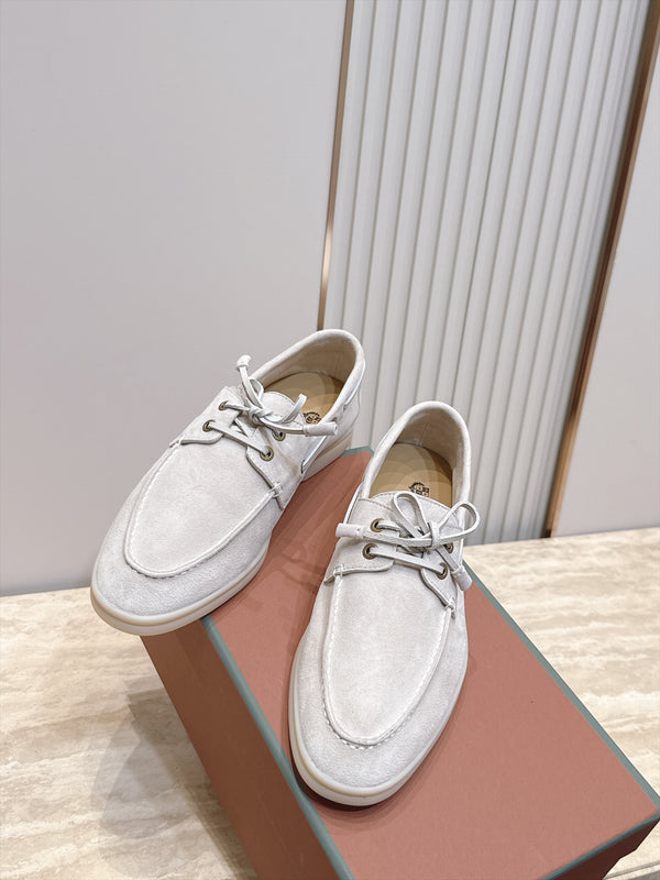LP Sea-Sail Walk Boat Shoes Light Grey Suede 954502
